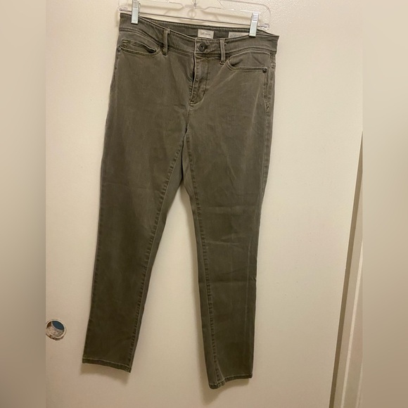 J Jill Denim Womens Jeans Size 4 Green Authentic Fit Slim Ankle Waist 28” 28x29 - Picture 1 of 9